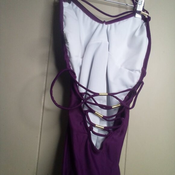 Venus One-Piece Swimsuit 4 Strapy Purple - Picture 12 of 12